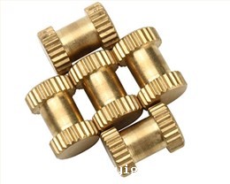 非标滚花铜螺母