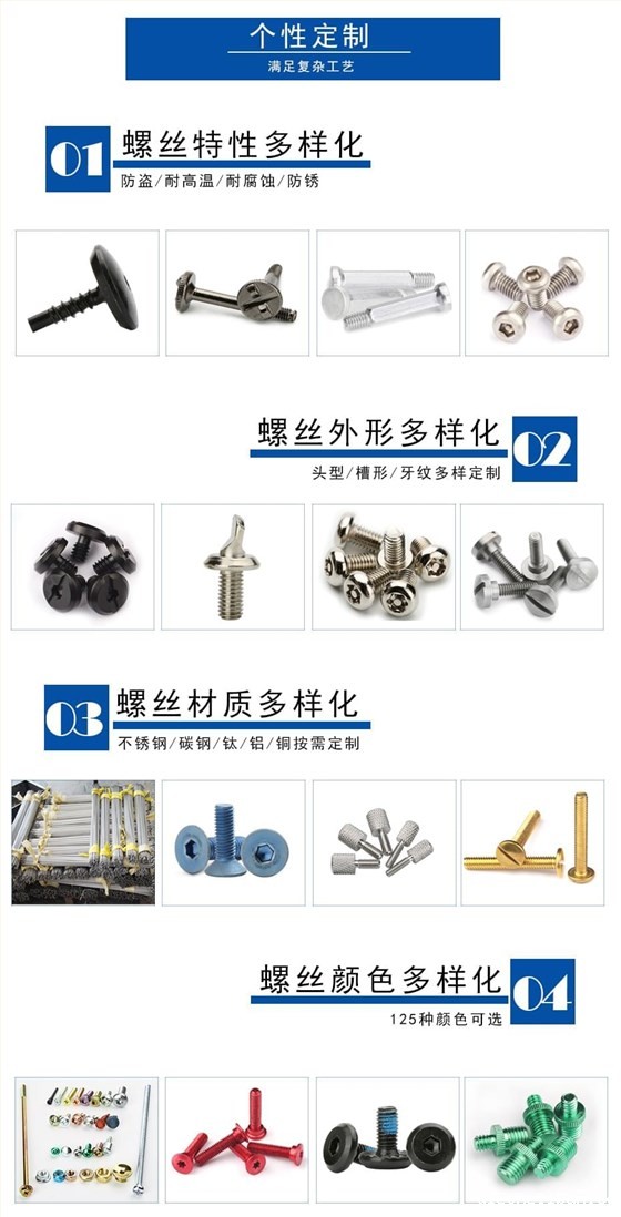 大扁头十字半牙螺丝